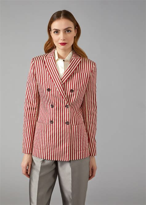 Women Striped Jackets 